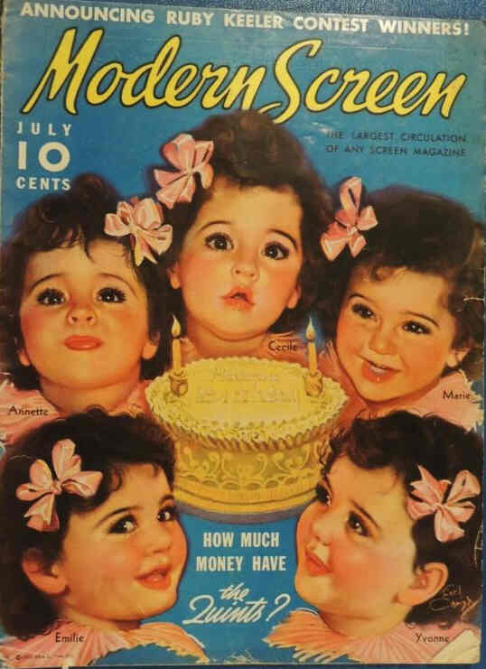 MODERN SCREEN magazine cover Issue 68 July 1936